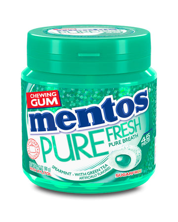 Mentos Pure Fresh Spearmint With Green Tea 90g