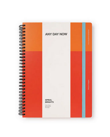 Spiral Notebook Ruled B5 Orange & Red