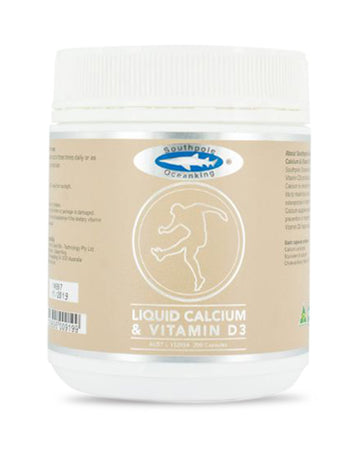 Ocean King Liquid Calcium & Vitamin D3 200 Capsules