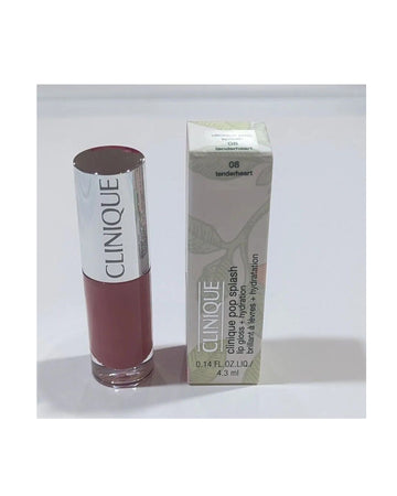 Clinique Pop Splash Lip Gloss + Hydration 08 TENDERHEART - 0.14 oz / 4.3 ml