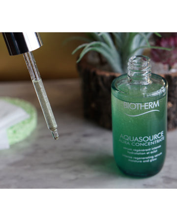 BIOTHERM AQUASOURCE AURA CONCENTRATE AND GEL