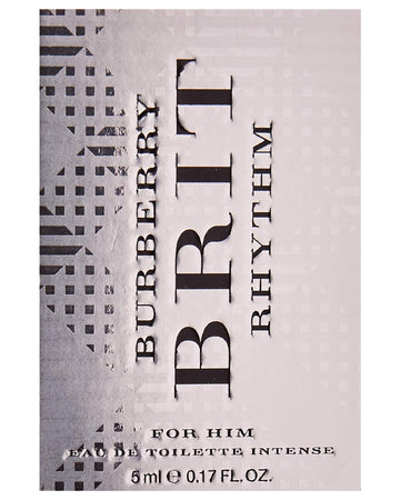 Burberry Brit Rhythm for Men, 5 ml Intense EDT Splash (Mini)