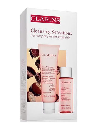 CLARINS Soothing Gentle Foaming Cleanser 4.2 oz + toning lotion 3.4 oz - 2 SET