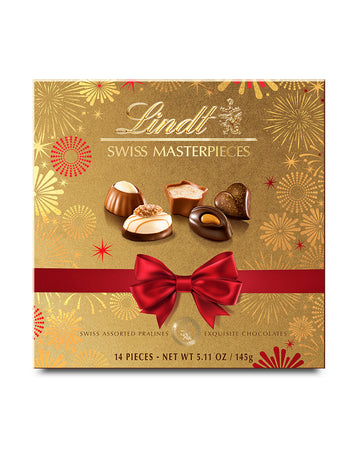 Lindt Swiss Masterpieces Swiss Assorted Pralines Festive Edition 145g