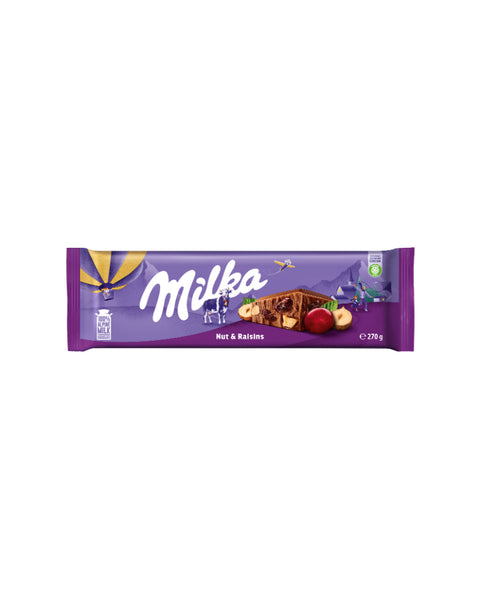 Milka Tablet Raisins &amp; Nuts 270g