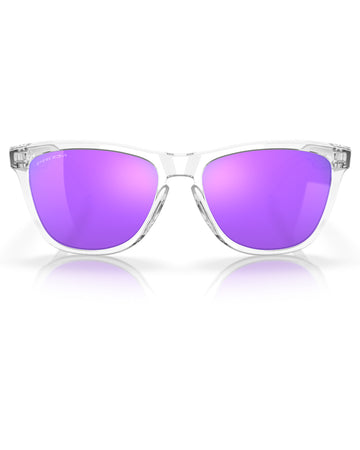 Oakley Frogskins Polished Clear Violet Lens Sunglasses OO9013-H7 55