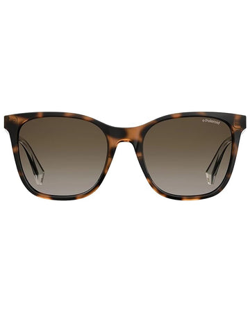 Polaroid Sunglasses Women's PLD 4059/S Polarized Square Sunglasses, DKHAVANA, 53 mm