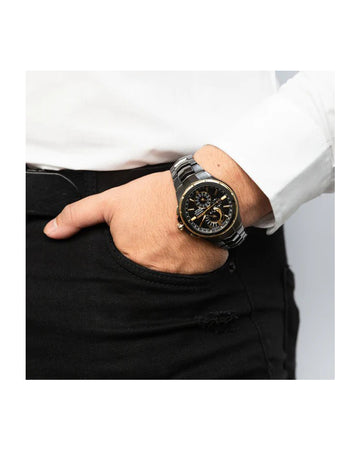 Seiko Coutura SSC698P Stainless Steel Black Solar Mens Watch