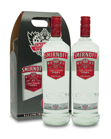 Smirnoff Red Vodka Twin Pack 2X1L