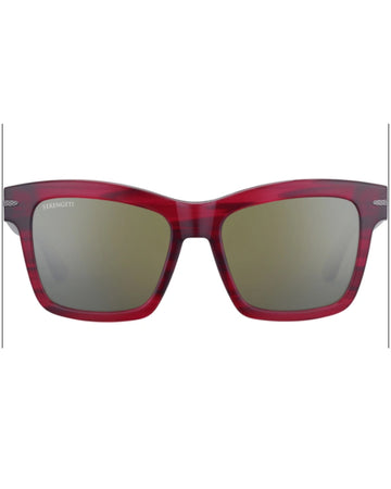 Serengeti Winona Sunglasses Red Streaky - Pol 555Nm Sunglasses Unisex