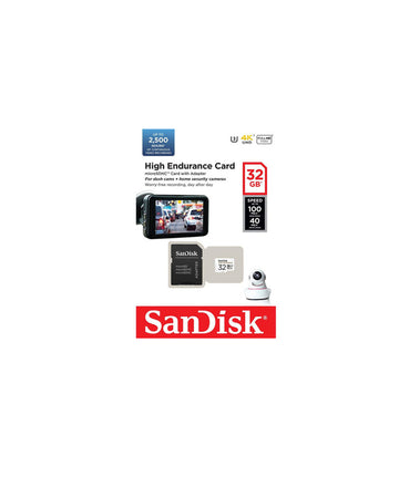 Sandisk High Endurance Microsdhc 32gb Memory Card