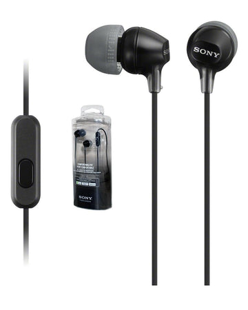 In Ear Mdrex15apd Headphones W Remote Black