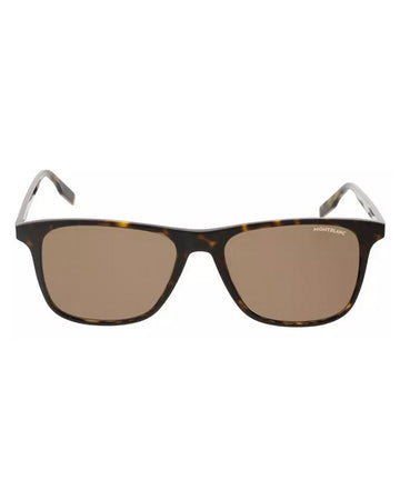 NEW Mont Blanc MB0174S-002 Havana Brown Sunglasses
