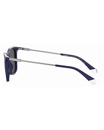 Polaroid PLD 4145/S/X Sunglasses Blue Gray Polarized 55mm New &amp; Authentic