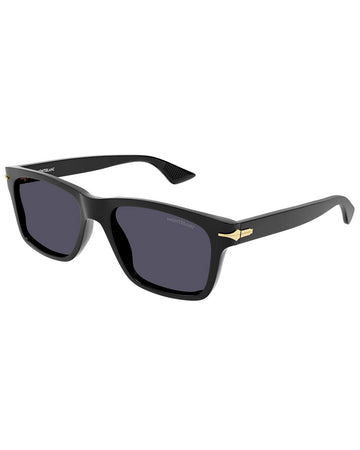 Montblanc MB0263S 001 54 Black Sunglasses