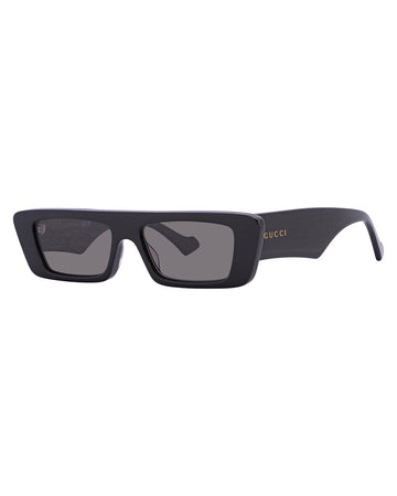 GUCCi Polarized Brown Rectangular Unisex Sunglasses