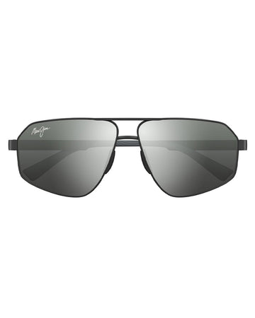 Maui Jim Keawawa DSB620-02 Matte Gunmetal w Black / Dual Mirror Silver to Black Polarised Lenses