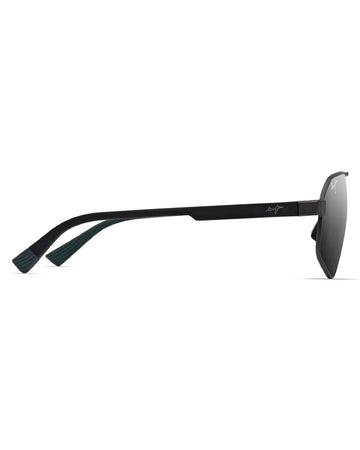 Maui Jim Keawawa DSB620-02 Matte Gunmetal w Black / Dual Mirror Silver to Black Polarised Lenses