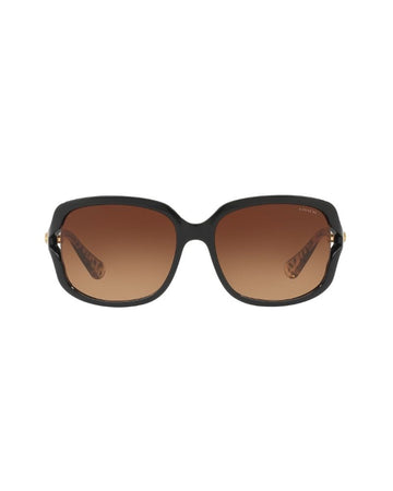 Coach HC8169 535313-57 Black / Brown Gradient Lenses