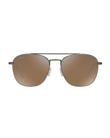 Carroll Large Matte Dark Gunmetal Mineral Polarized Drivers 58 M