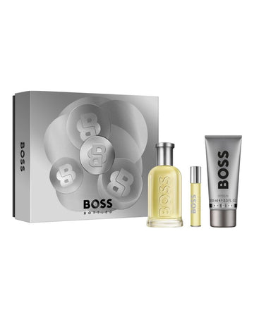 BOSS Bottled Eau de Toilette and Shower Gel for Men Trio Gift Set