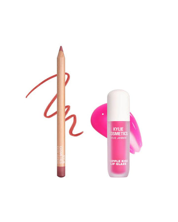 Kylie Cosmetics Supple Kiss Glossy Lip Kit - Candy Pink