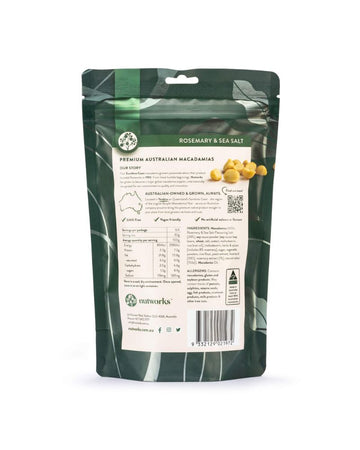 Nutworks Rosemary & Sea Salt Macadamias 200g