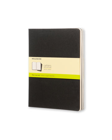 Cahier Notebook 3 Set Plain Extra Large Black