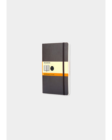Classic Soft Cover Notebook Ruled Pocket Black