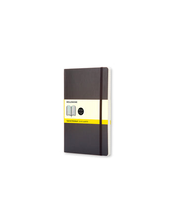 Classic Soft Cover Notebook Grid Pocket Black