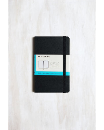 Classic Soft Cover Notebook Dot Grid Pocket Black
