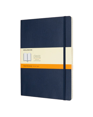 Classic Soft Cover Notebook Ruled Extra Large Sapphire Blue
