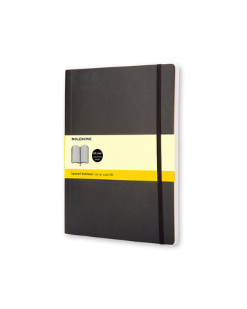 Classic Soft Cover Notebook Grid Extra Large Black