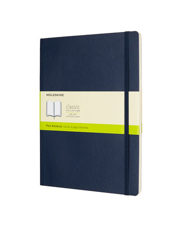 Classic Soft Cover Notebook Plain Extra Large Sapphire Blue