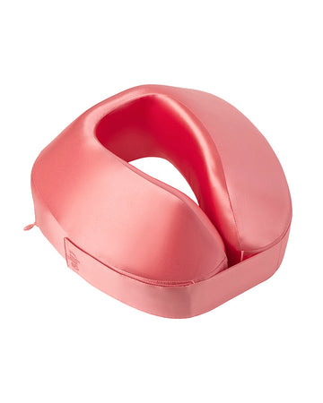 slip pure silk jet setter travel pillow - blush