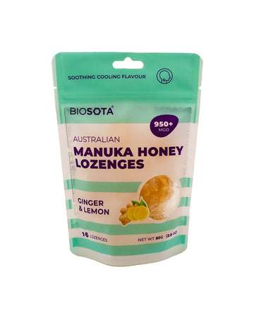 Lozenges Ginger Lemon Mgo 950+ 16pcs