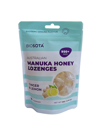 Lozenges Ginger Lemon Mgo 950+ 30pcs