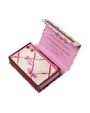 Slip Pure Silk Queen Pillowcase With Lace Trim - Sweet Cherry