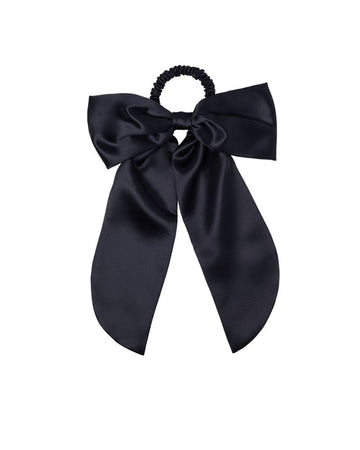 Slip Pure Silk Hair Bow - Black