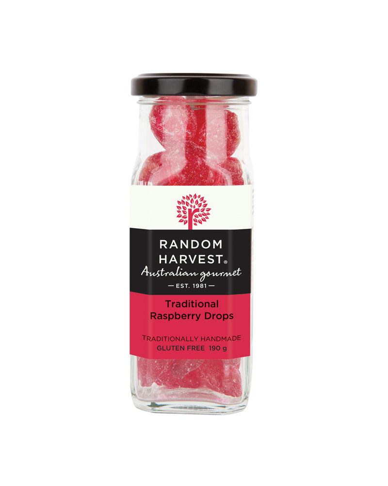 Fruity Raspberry Drops Traditional Raspberry Drops 170g