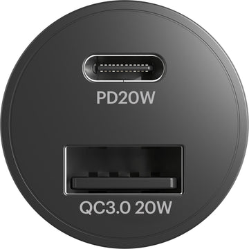 Cygnett CarPower 20W Dual Port USB-C/A Car Charger