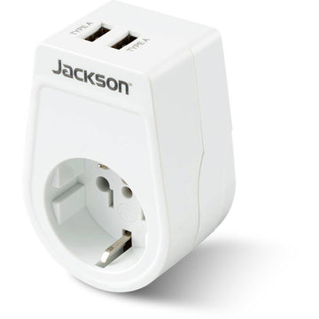 Jackson Inbound Travel Adapter with USB-A Europe, USA & Japan Slim