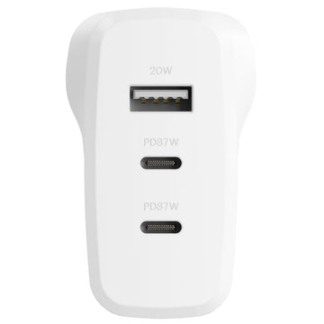 Cygnett PowerPlus 87W Multi Port Wall Charger (White)