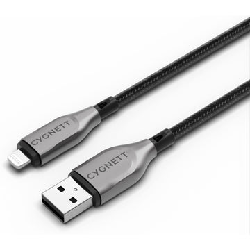 Cygnett Armoured Lightning to USB-A Cable 2M (Black)