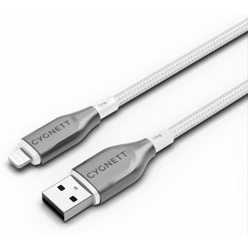 Cygnett Armoured Lightning to USB-A Cable 2M (White)