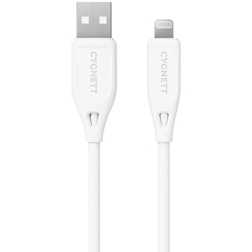 Cygnett Charge & Connect Lightning to USB-A Cable V2 1.2m (White)