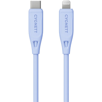 Cygnett Charge & Connect Lightning to USB-C Cable V2 1.2m (Blue)