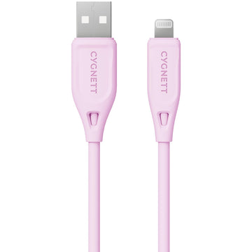 Cygnett Charge & Connect Lightning to USB-A Cable V2 1.2m (Pink)