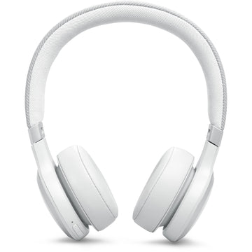 JBL Live 670 Wireless True Adaptive Noise Cancelling On-Ear Headphones (White)
