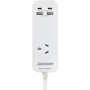 Jackson Fast Charge USB-C/A 1 Portable Powerboard (White)